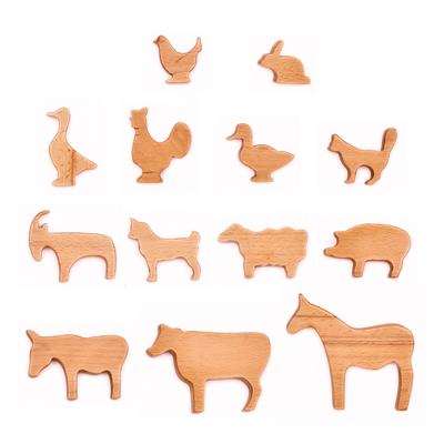 Ariro Wooden Farm Animals