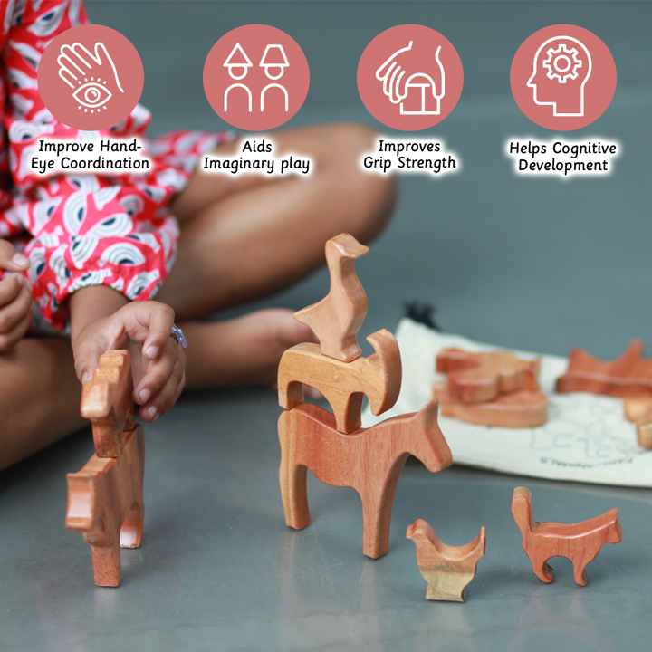Ariro Wooden Farm Animals
