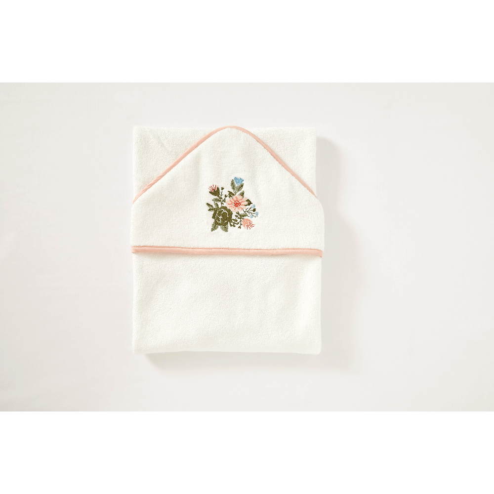 Annasimona Kids Floral &amp; Nature Collection of Cotton Hooded Towel