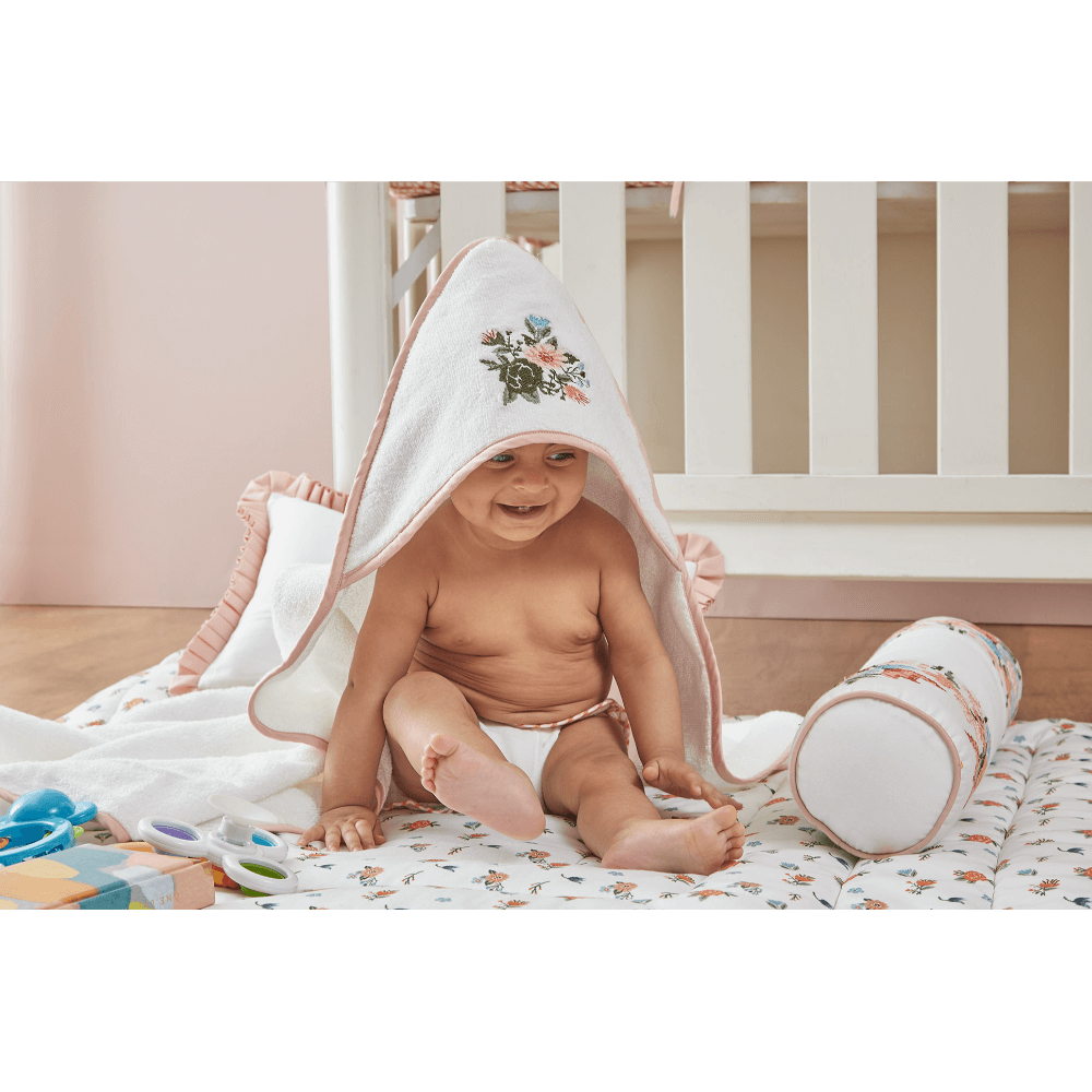 Annasimona Kids Floral &amp; Nature Collection of Cotton Hooded Towel