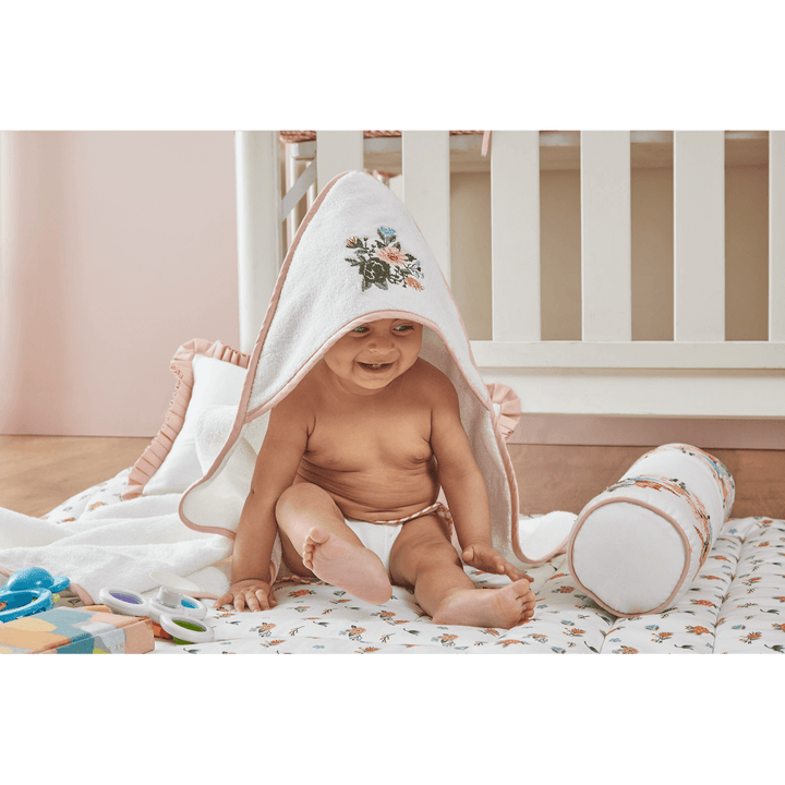 Annasimona Kids Floral &amp; Nature Collection of Cotton Hooded Towel