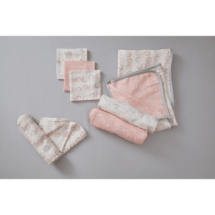 Annasimona Kids Whimsical Friends Muslin Wash Cloths – Set of Six