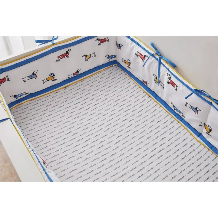 Annasimona Kids Fido Crib Bedding - Set of Eight - Fido Fido - ONE SIZE