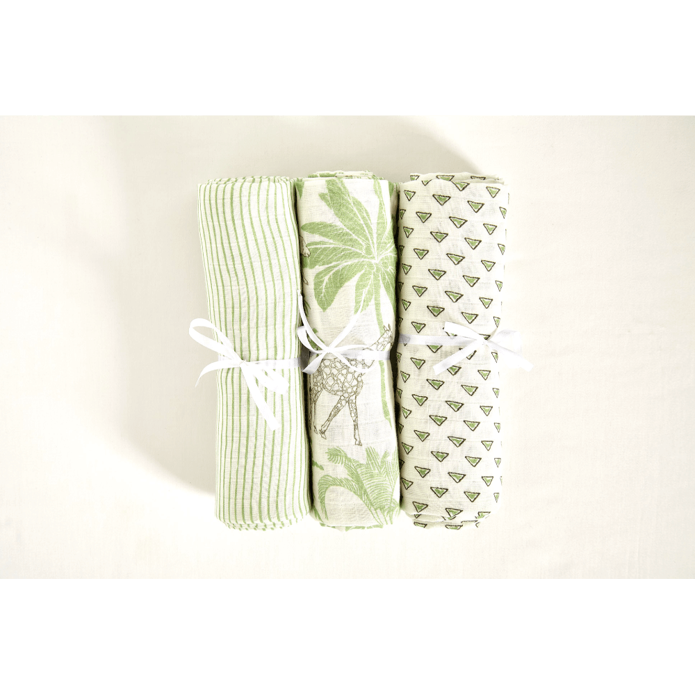 Annasimona Kids Nature &amp; Animal Collection – Fitted Cot Sheets (Set of Three)