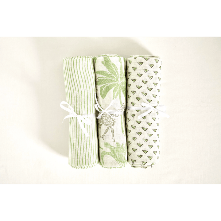 Annasimona Kids Nature &amp; Animal Collection – Fitted Cot Sheets (Set of Three)
