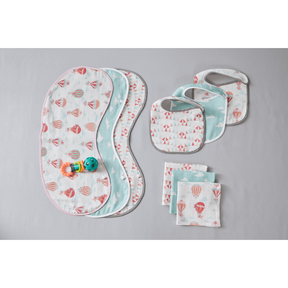 Annasimona Kids Adventure Tales Burp Cloths (Set of Three)