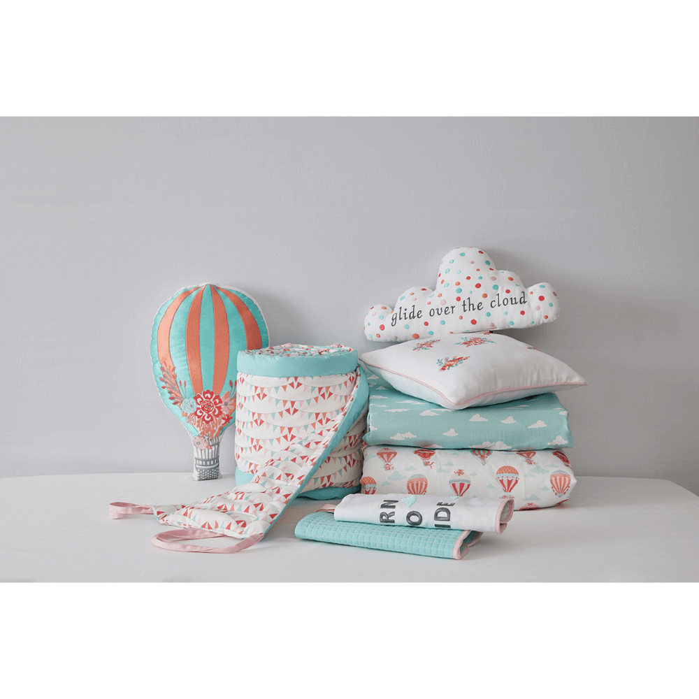 Annasimona Kids Travel &amp; Adventure-Inspired Crib Bedding Set of Eight