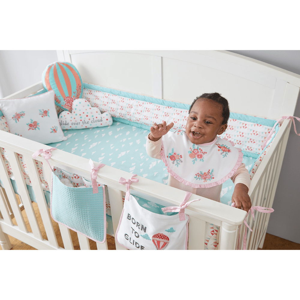 Annasimona Kids Travel &amp; Adventure-Inspired Crib Bedding Set of Eight