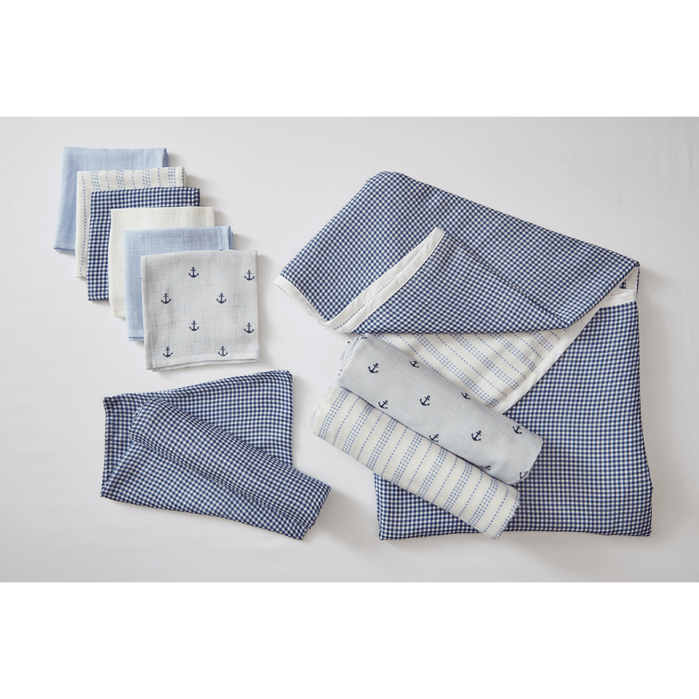 Annasimona Kids Adventures &amp; Journeys Muslin Wash Cloths – Set of Six