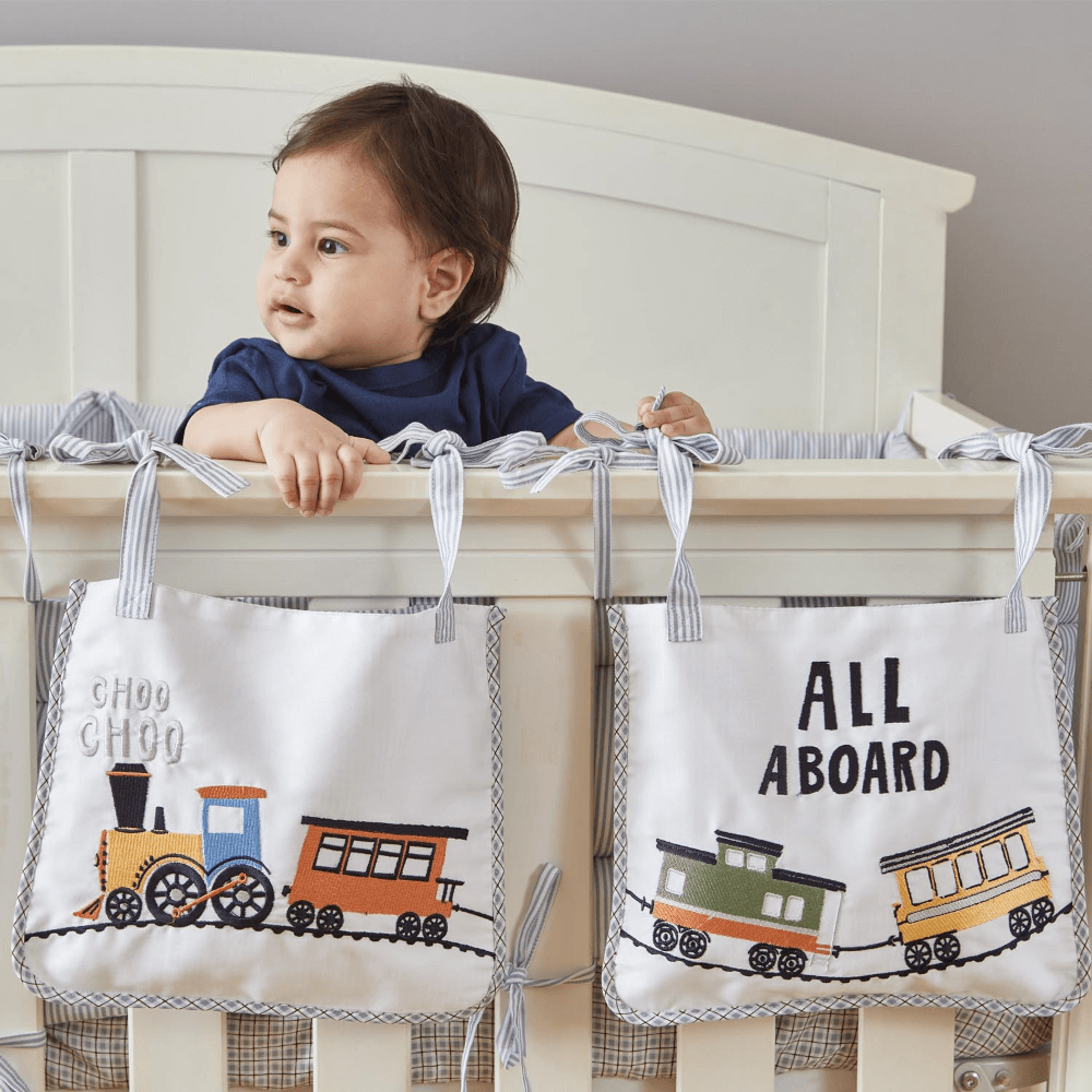 Annasimona Kids Travel &amp; Adventure Cot Pockets – Set of Two