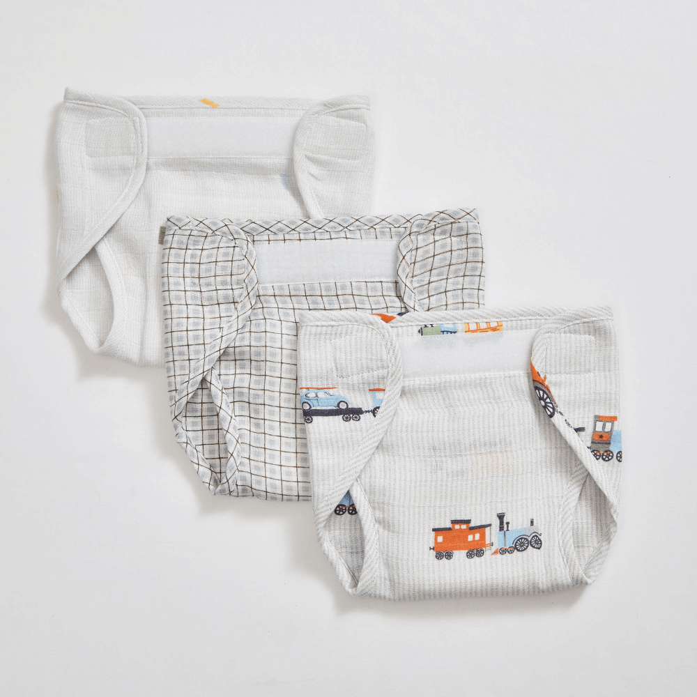 Annasimona Kids Train Nappies - Set of Three