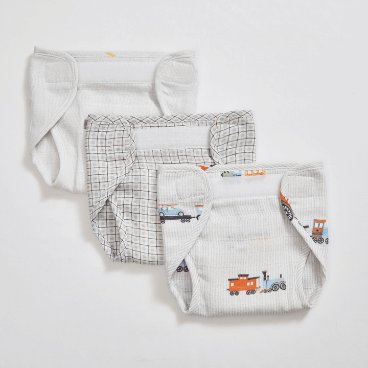Annasimona Kids Train Nappies - Set of Three