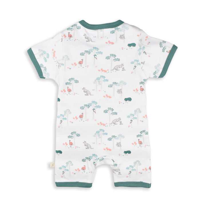 Tiny Twig Short Sleeve Zipsuit - Australiana