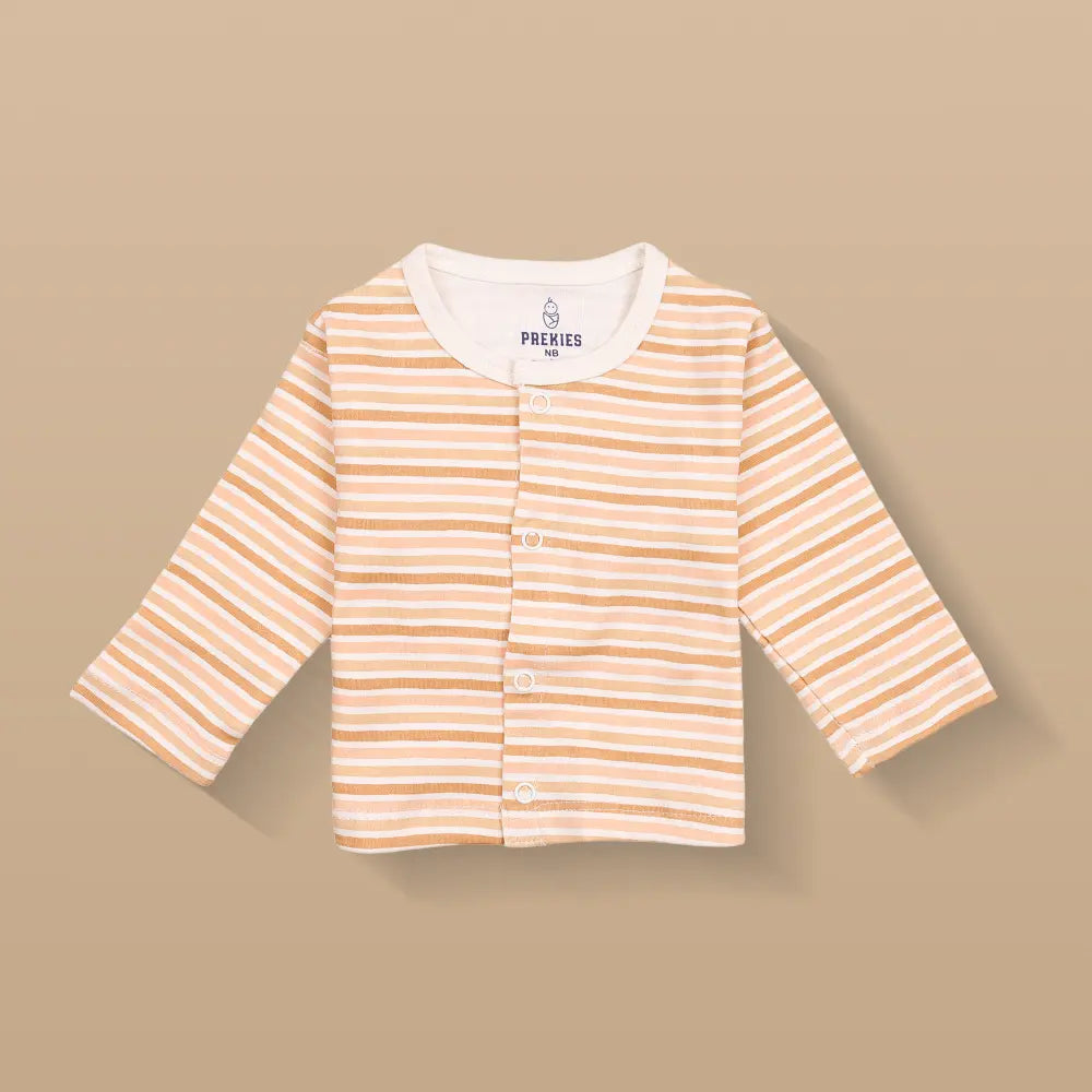 Prekies Cotton Jhablas Rainbow Print - Peach &amp; Blue (Set of 3)