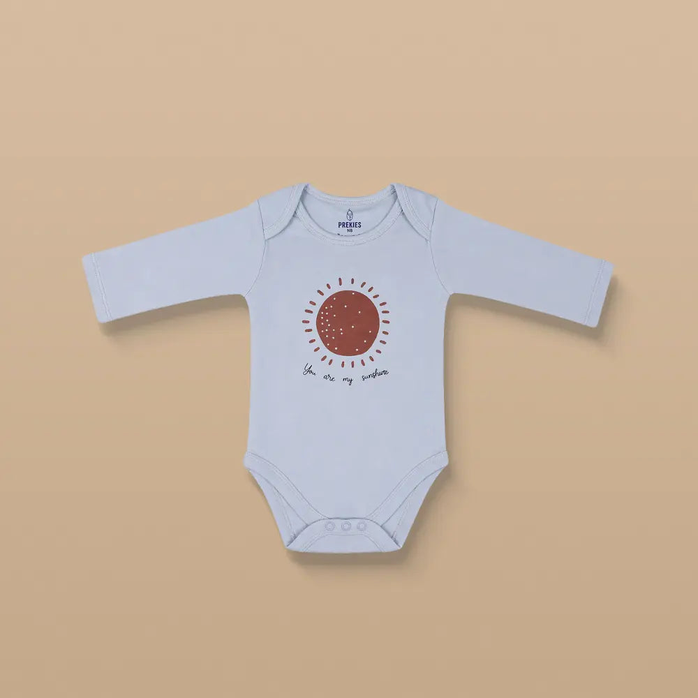 Prekies Cotton Onesies Rainbow Print - Multi (Set of 3)