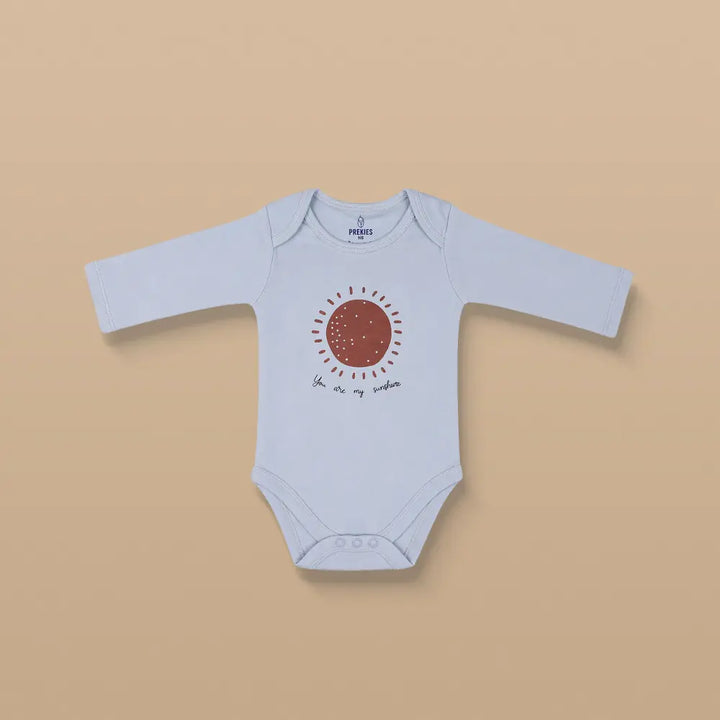 Prekies Cotton Onesies Rainbow Print - Multi (Set of 3)