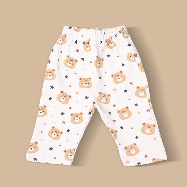 Prekies Newborn Clothing Set Teddy Print - Beige