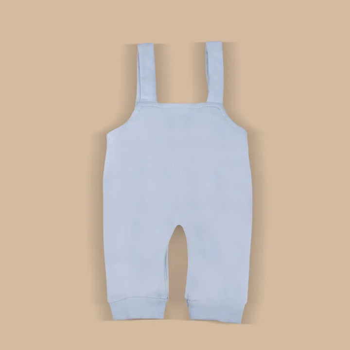 Prekies Newborn Cotton Dungaree Set Elephant Print - Multi