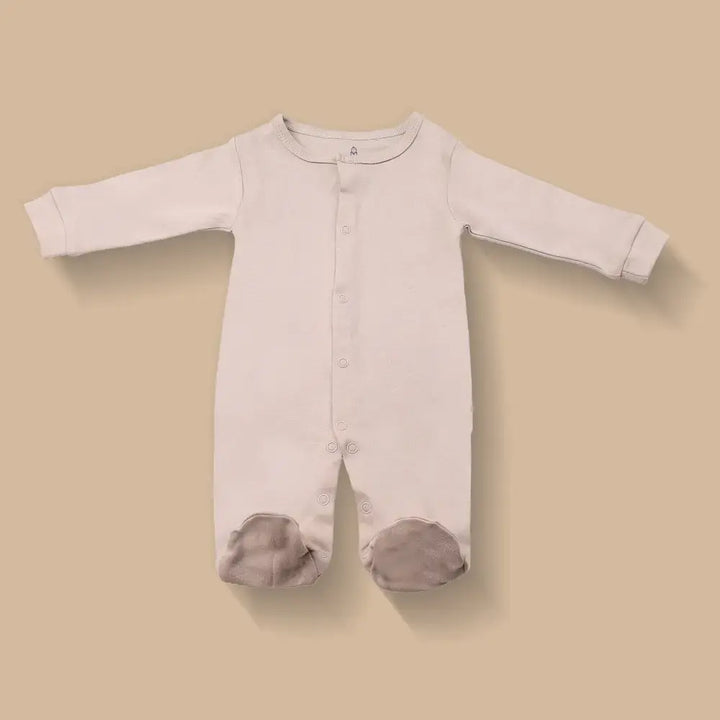 Prekies Newborn Cotton Sleepsuits Elephant Print - Multi (Set of 3)