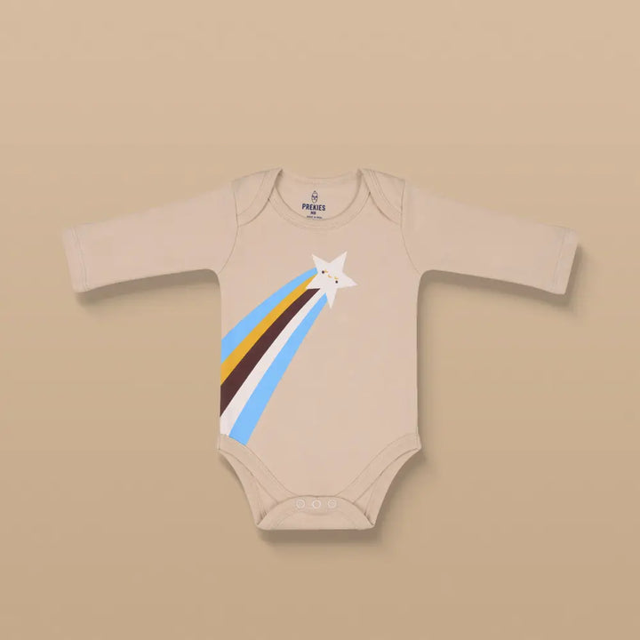 Prekies Cotton Onesies Rainbow Print - Multi (Set of 3)