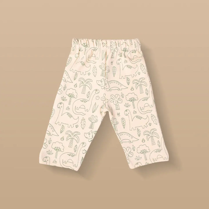 Prekies Cotton Pyjamas Dino Print - Green &amp; Blue (Set of 3)