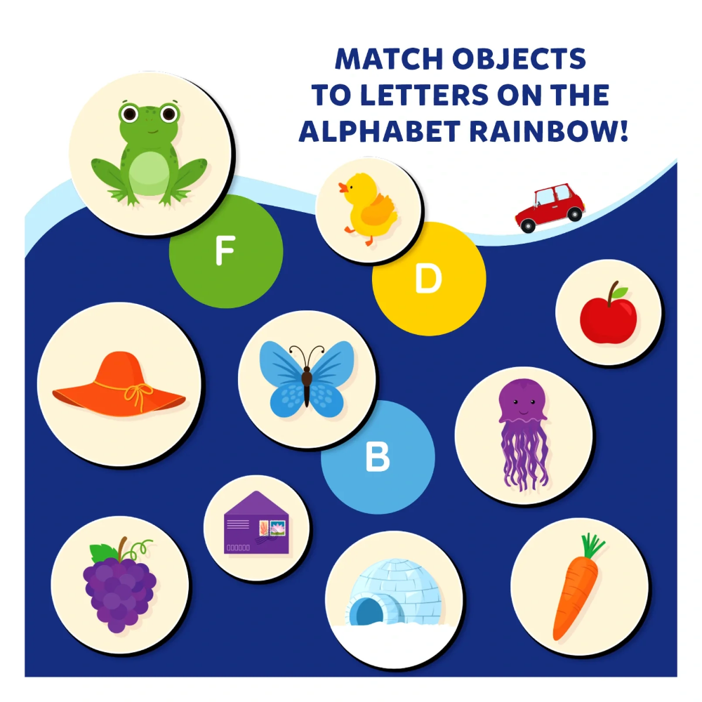 Skillmatics Magnetic Matching Activity - The Alphabet Rainbow