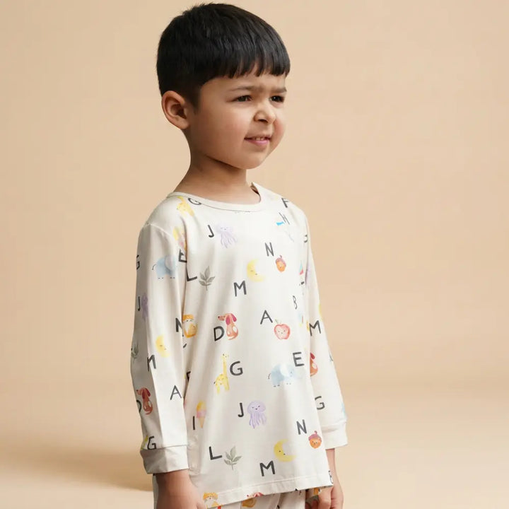 Bubz Bamboo Unisex Cord Set - Alphabet Adventures