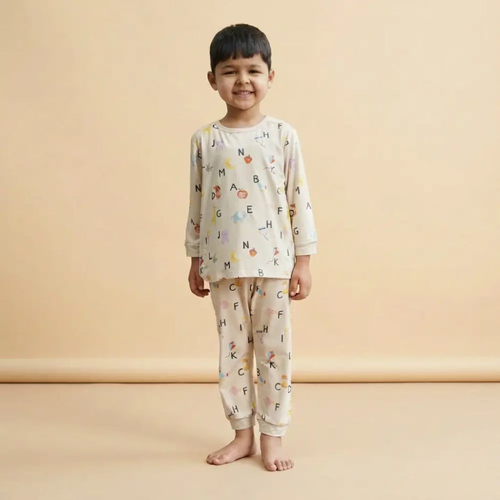 Bubz Bamboo Unisex Cord Set - Alphabet Adventures