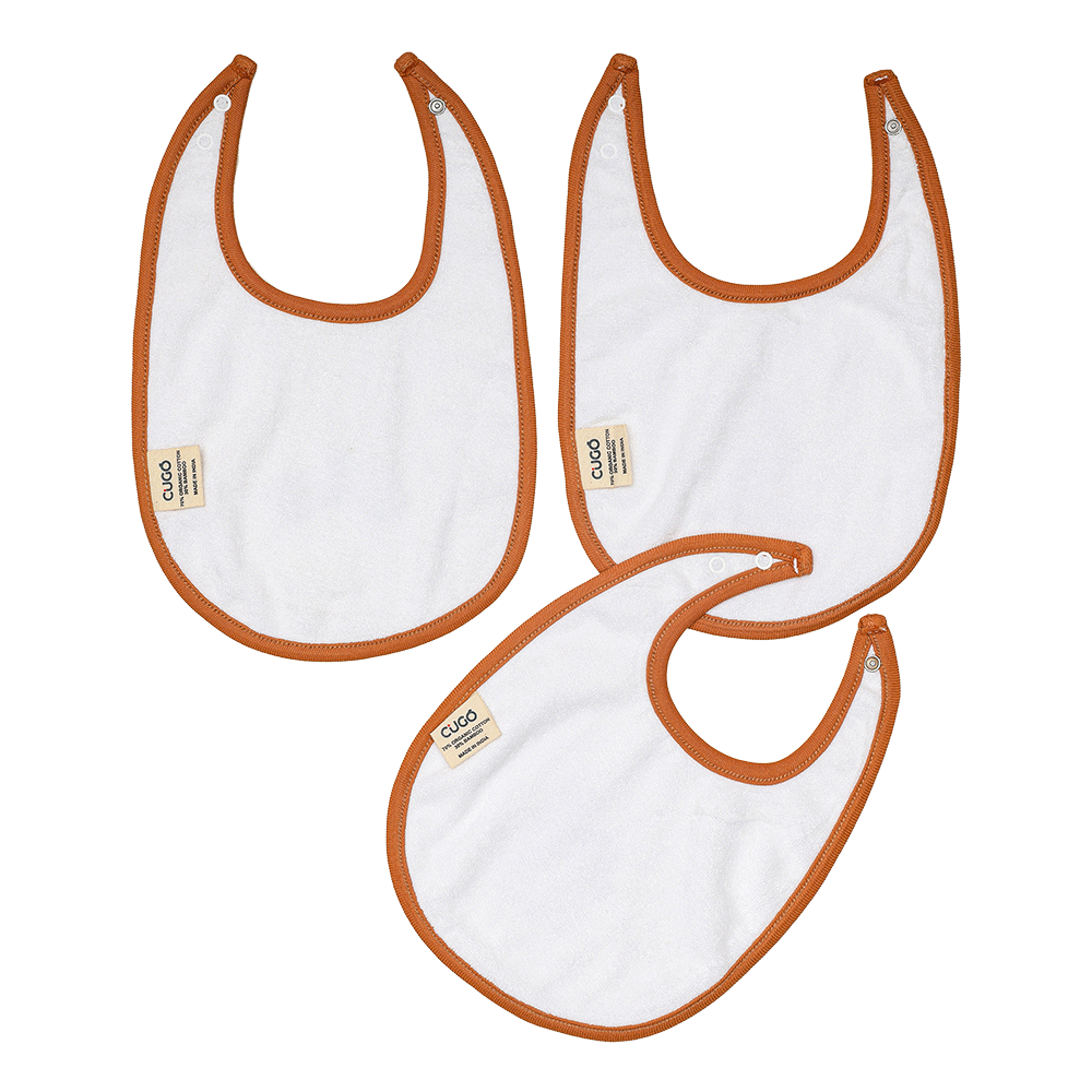 Cugo Bamboo Cotton Muslin Bibs (Pack of 3)