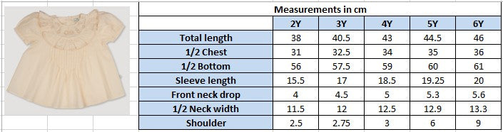 Early Sunday Amelia Blouse - Hazelnut Cream - 02Y