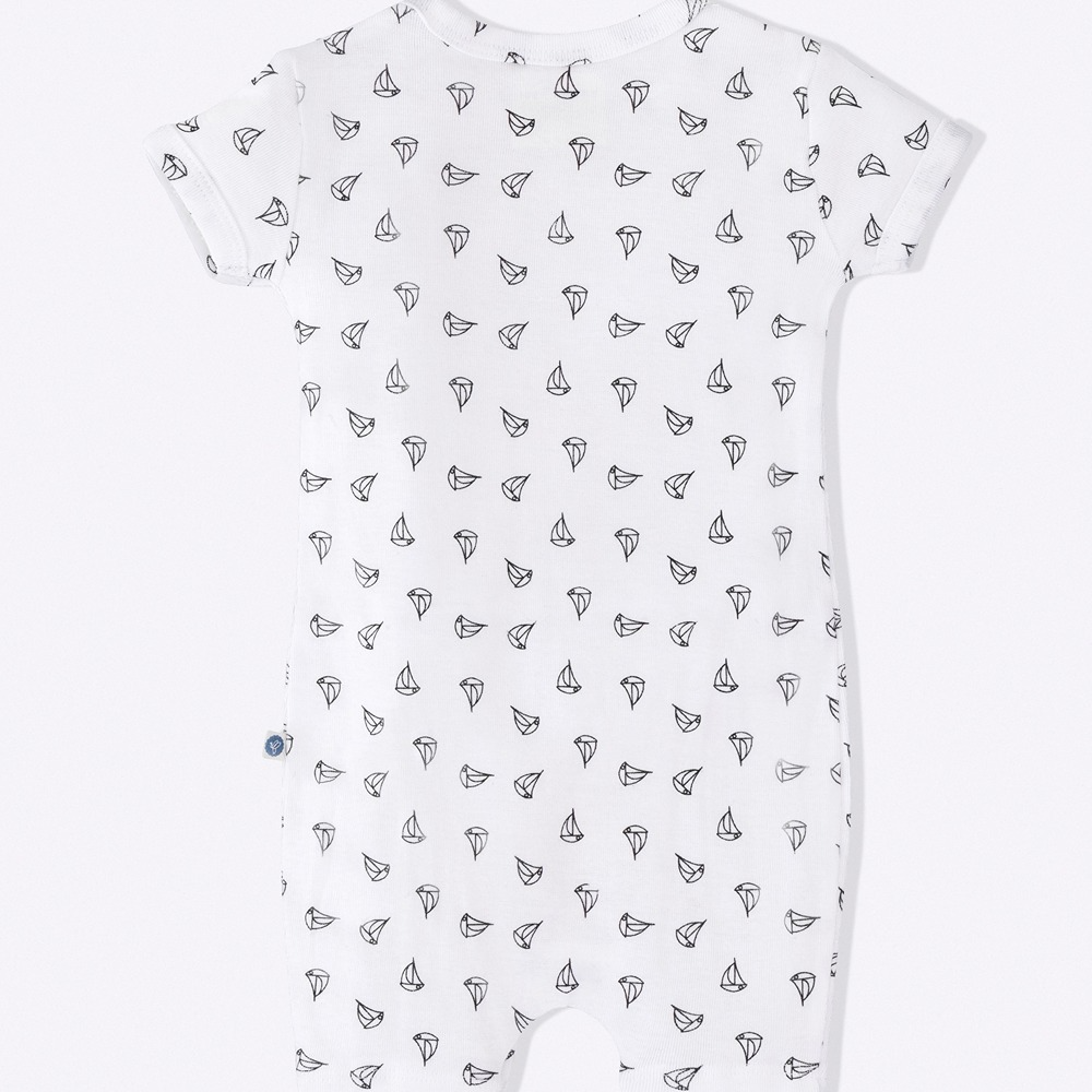 Cotton Bug Romper Suit - Anchor
