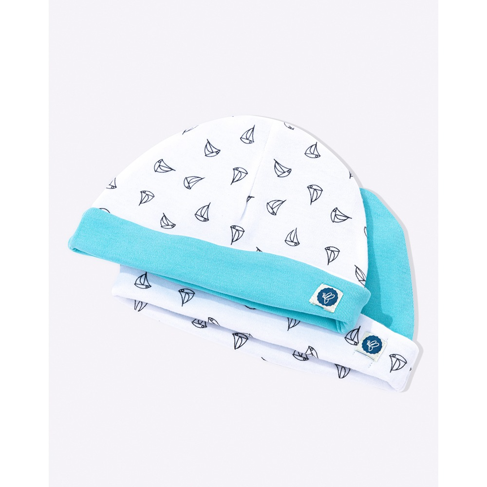 Cotton Bug Cap - Anchor (Pack of 2)
