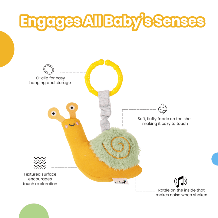 Nuluv Snail Rattle Buddy