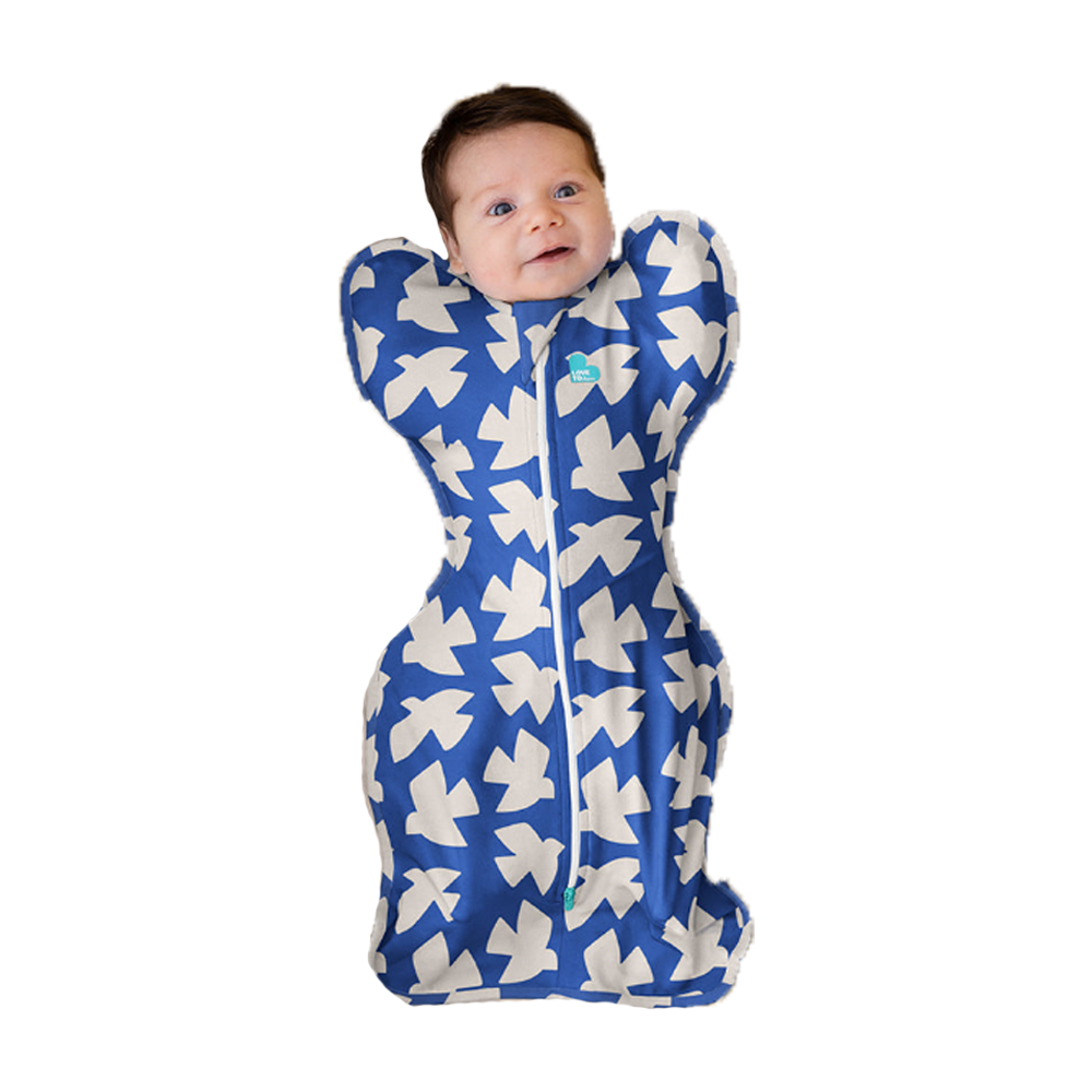 Love to Dream Swaddle Up™ - 1.0T - Stretch Cotton - Cobalt Paperbirds