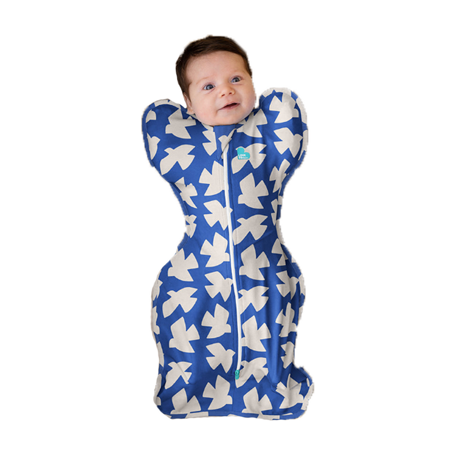 Love to Dream Swaddle Up™ - 1.0T - Stretch Cotton - Cobalt Paperbirds