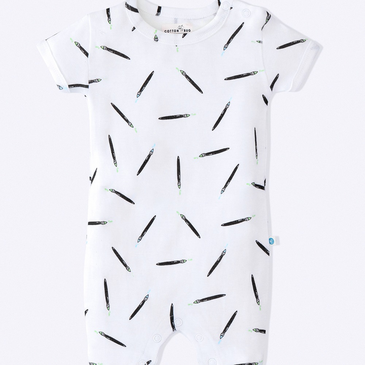 Cotton Bug Romper Suit - Art Splash