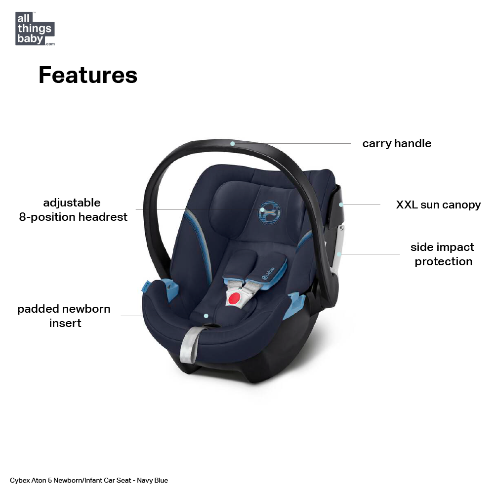 cybex aton xxl Cybex Aton 5 Newborn and Infant Car Seat with Side Impact Protection, – AllThingsBaby.com