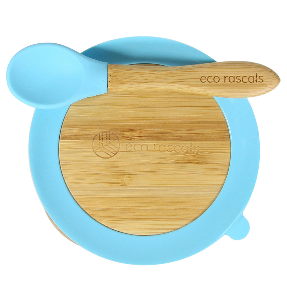 Bamboo Owl Plate Gift Set