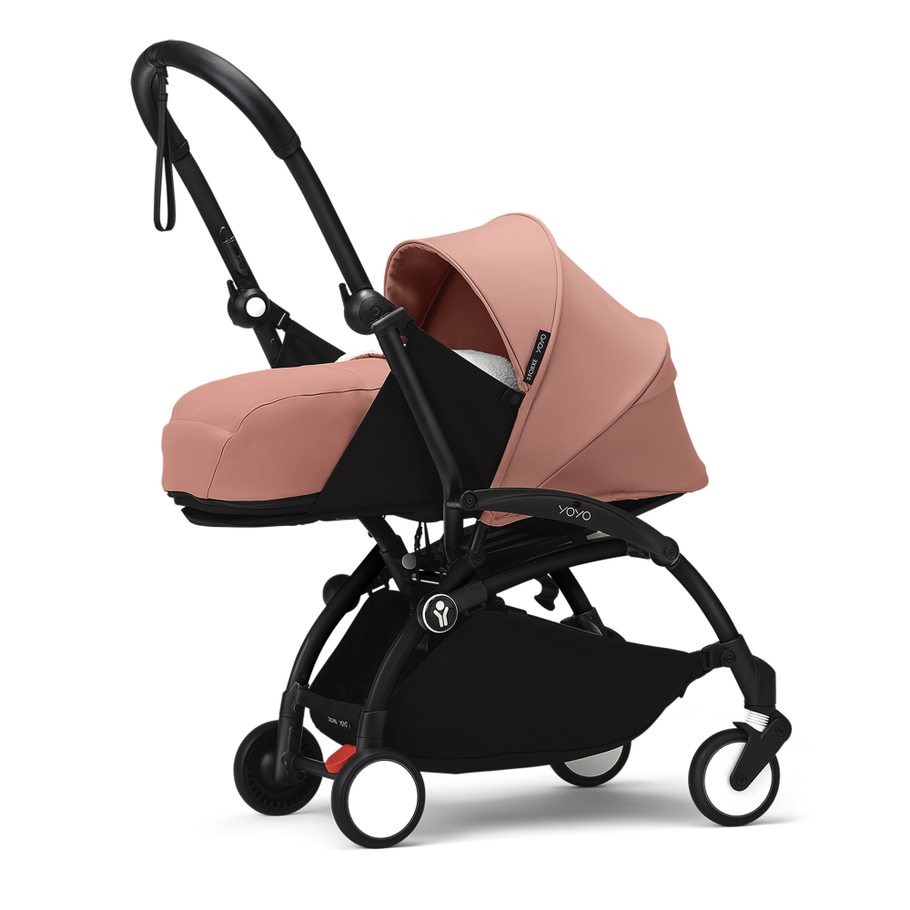 YOYO³ Stroller Black frame with 0+ newborn pack