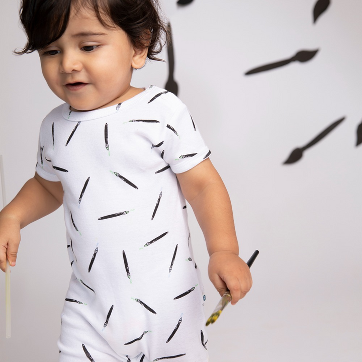 Cotton Bug Romper Suit - Art Splash