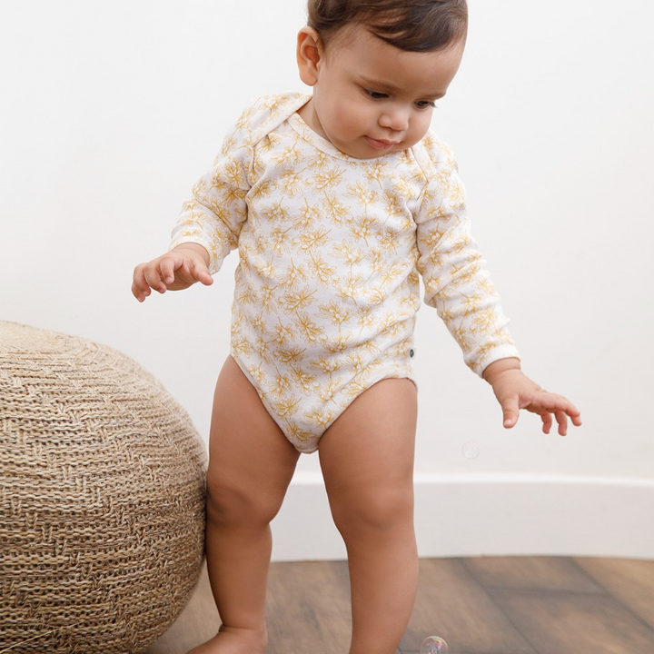 Cotton Bug Full Sleeves Romper - Set of 3 - Olive