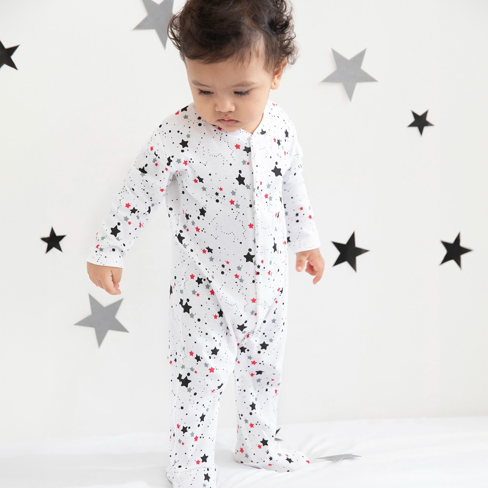 Cotton Bug Pyjama Romper - Stars