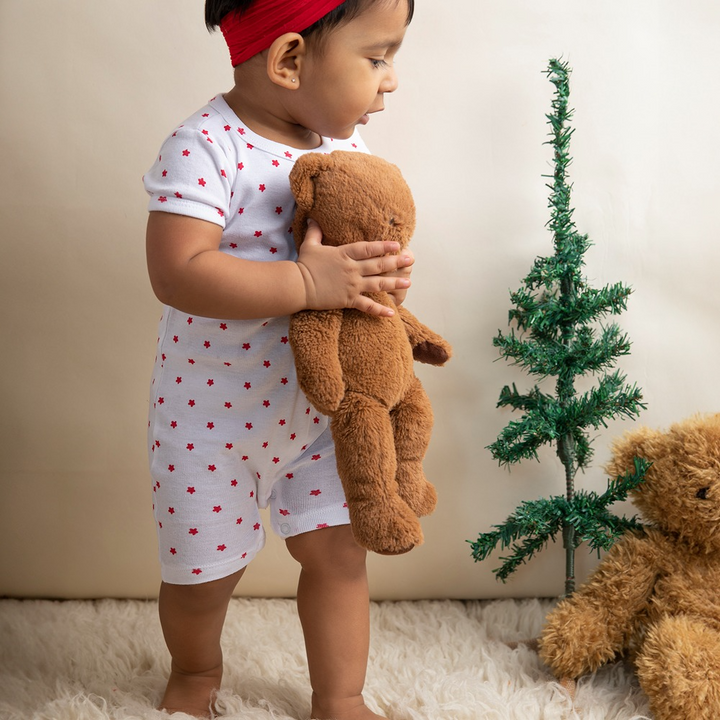 Cotton Bug Romper Suit - Stars