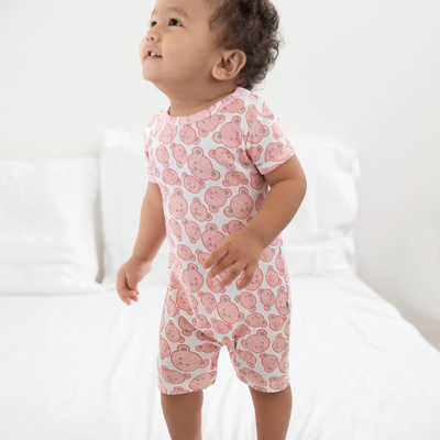 Cotton Bug Romper Suit - Teddy