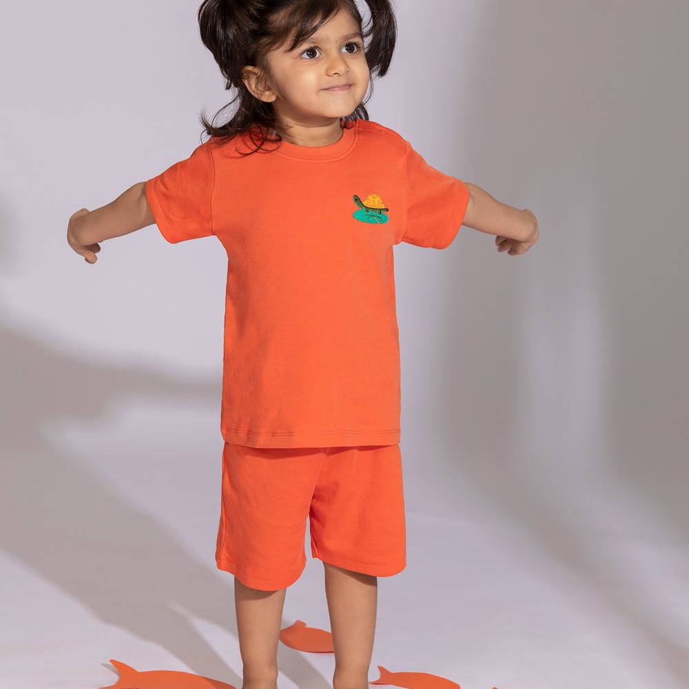 Cotton Bug Co-ord Set - Tortoise