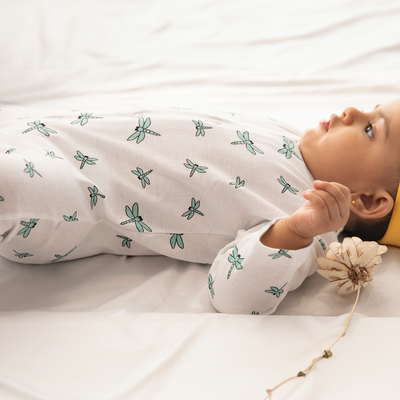 Cotton Bug Pyjama Romper - Dragonfly