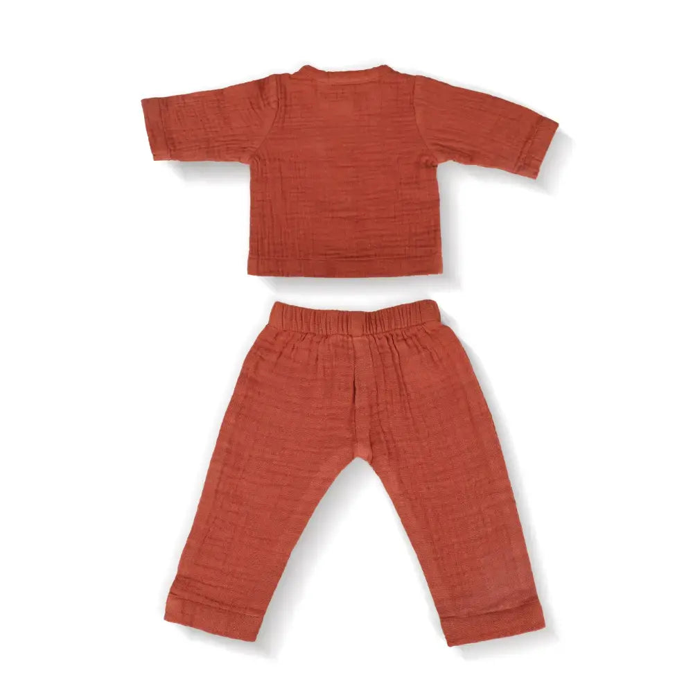 Prekies Muslin Clothing Set - Rust