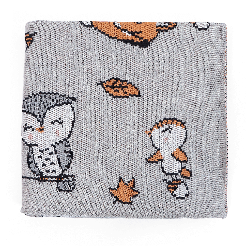 Pluchi Forest Love Cotton Knitted Baby Blanket – All Seasons