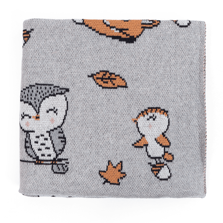 Pluchi Forest Love Cotton Knitted Baby Blanket – All Seasons