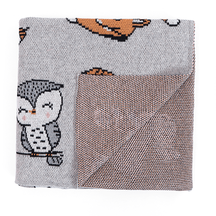 Pluchi Forest Love Cotton Knitted Baby Blanket – All Seasons